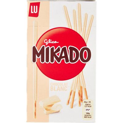 Mikado chocolat blanc (Lu - Mikado)