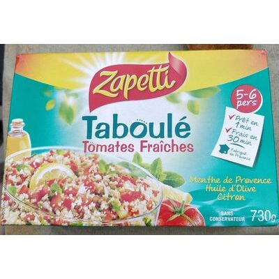Taboulé tomates fraîches (Zapetti)