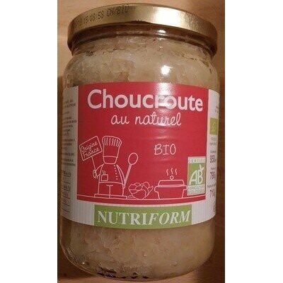Choucroute au naturel bio (Nutriform)