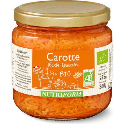 Carotte lacto-fermentée bio (Nutriform - Charles Christ)