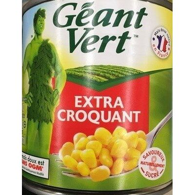 Maïs doux en grains extra croquants (Géant Vert)