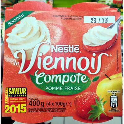 Le viennois (compote pomme fraise) (Nestlé - Le Viennois)