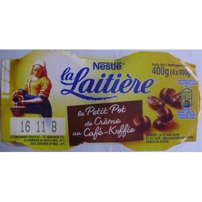 Le petit pot de crème au café (4 pots) (La Laitière - Nestlé)