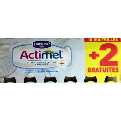 Actimel + (10 bouteilles + 2 gratuites) (Danone - Actimel)