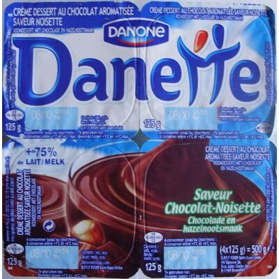 Danette saveur chocolat-noisette (Danone - Danette)