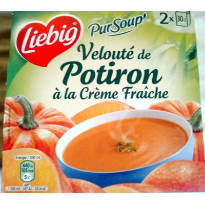 Velouté de potiron à la crème fraîche (Liebig)