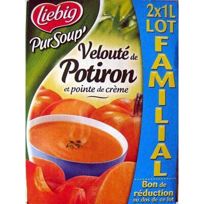 Velouté de potiron et pointe de crème (lot de 2) (Liebig)