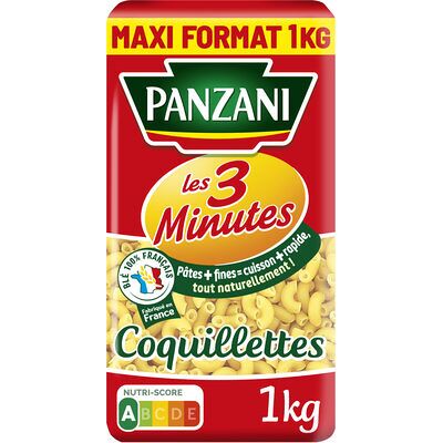 Les 3 minutes, coquillettes (format eco) (Panzani - Ebro Foods)