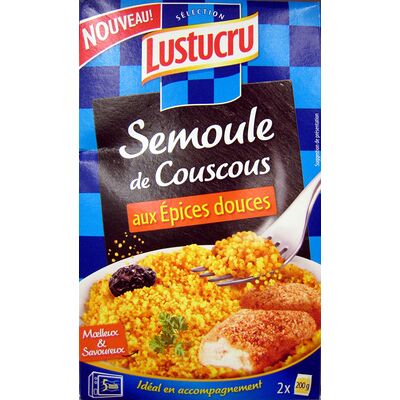 Semoule de couscous aux épices douces (Lustucru)