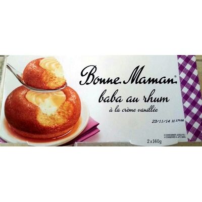 Baba au rhum à la crème vanillée (Bonne Maman)