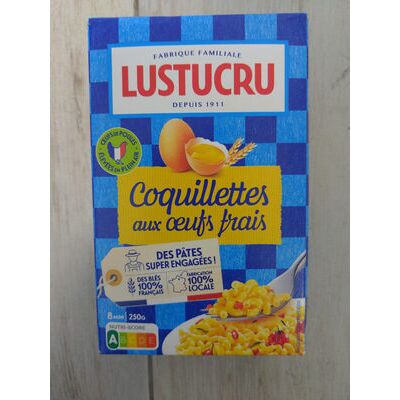Coquillettes aux œufs frais (Lustucru)