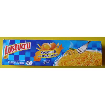 Spaghetti aux œufs frais (format familial) (Lustucru - Pastacorp)