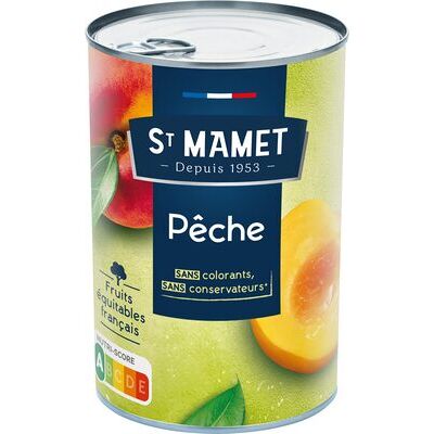 Pêches avec jus naturel (St Mamet)