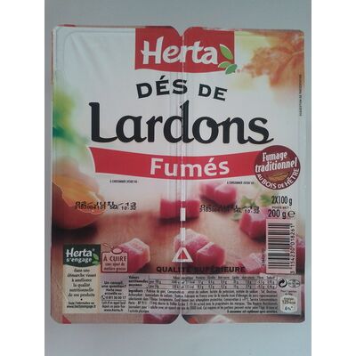 Dés de lardons, fumés (Herta - Nestlé)