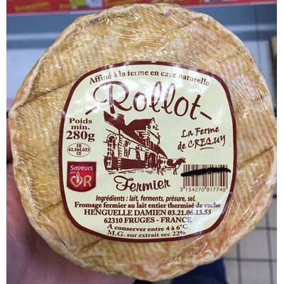 Rollot fermier (22% mg) (La Ferme De Crequy)