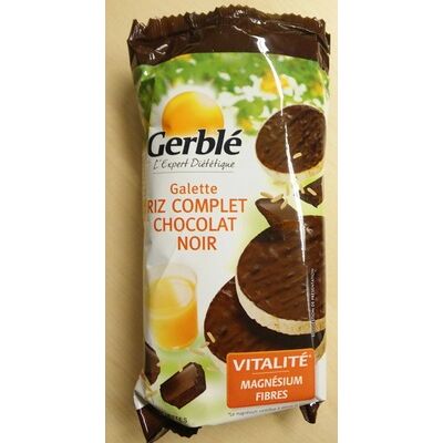Galette riz complet chocolat noir (Gerblé)