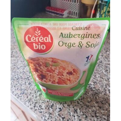 Cuisiné aubergines, orge et soja (Céréal Bio)