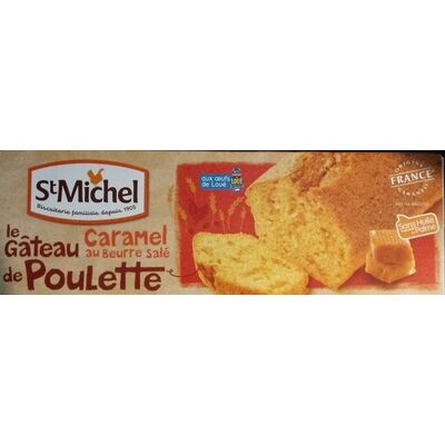 Le gâteau de poulette caramel au beurre salé (St Michel)
