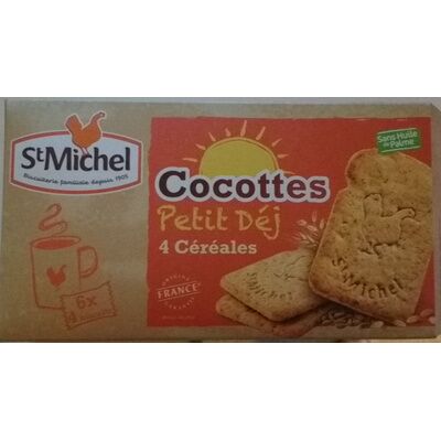 Cocottes petit dej 4 céréales (St Michel)