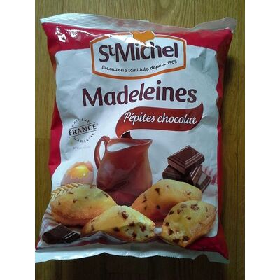 Madeleines pépites chocolat (St Michel)