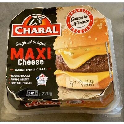 Maxi cheese burger (Charal)