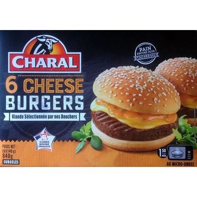 6 cheese burgers (Charal)