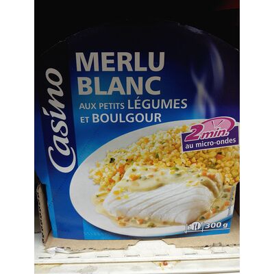 Merlu blanc aux petits légumes et boulgour (Casino)