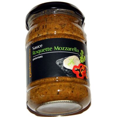 Sauce roquette, mozzarella, poivrons (Casino - Casino Délices)