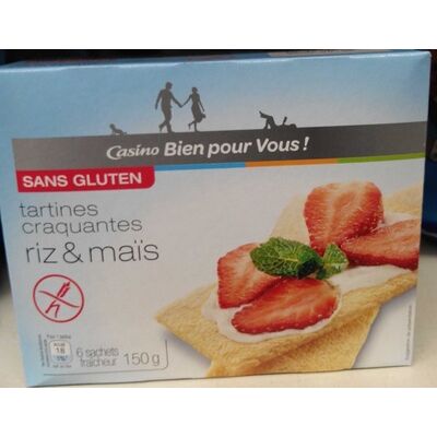 Tartines craquantes riz & maïs (Casino Bien Pour Vous)