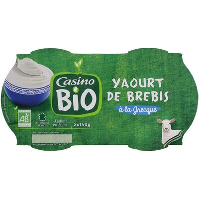 Yaourt de brebis à la grecque biologique (Casino Bio)