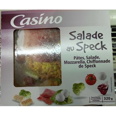 Salade crudités mozzarella jambon speck (Casino)