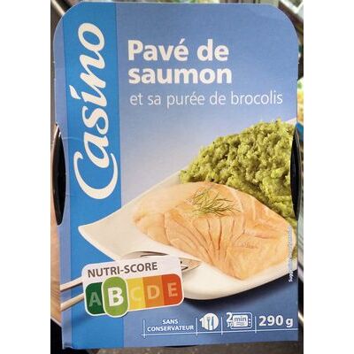 Pavé de saumon et sa purée de brocolis (Casino)