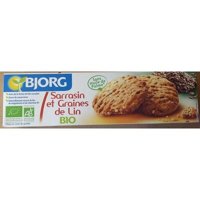 Biscuits sarrasin et graines de lin bio (Bjorg)