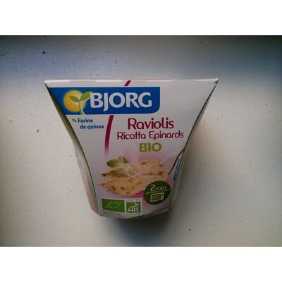 Raviolis ricotta épinards bio (Bjorg)