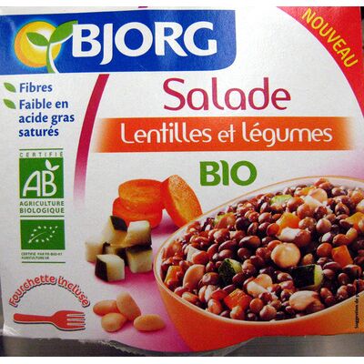 Salade lentilles et légumes bio - 180 g - bjorg (Bjorg)