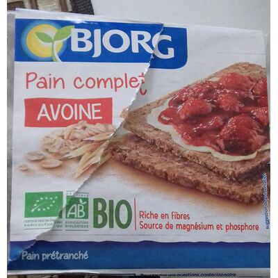 Pain complet à l'avoine et son d'avoine bio (Bjorg)