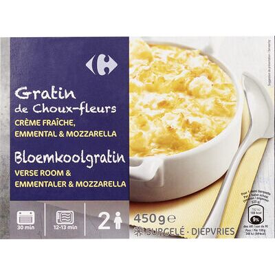Gratin choux fleurs (Carrefour)