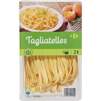 Tagliatelles aux œufs frais (Carrefour)