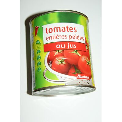 Tomates entières pelées au jus 800 g (L'oiseau)