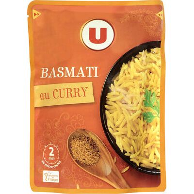 Riz basmati au curry micro-ondable 2 minutes (U)