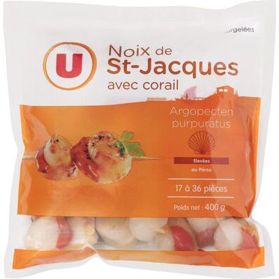 Noix de st jacques avec corail (U)