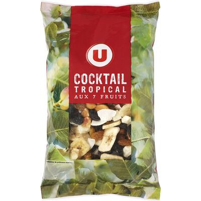 Cocktail tropical(papaye,amande,banane chips,raisin) (U)