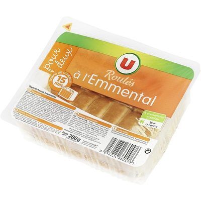Roulés au fromage d'emmental (U)