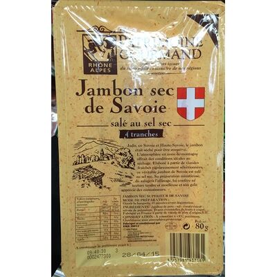 Jambon sec de savoie salé au sel sec (Patrimoine Gourmand)