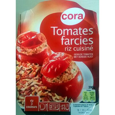 Tomates farcies riz cuisiné (Cora)