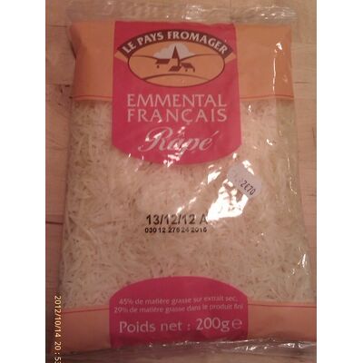 Emmental français râpé (29 % mg) (Le Pays Fromager)