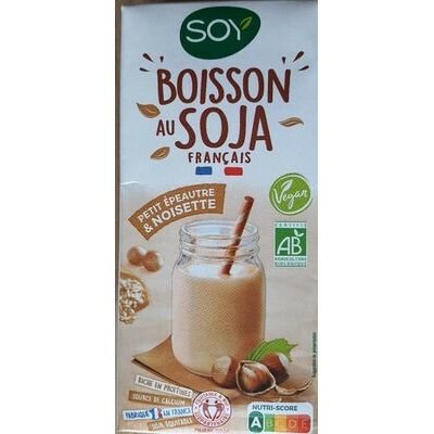 Boisson plaisir au soja, petit épeautre et noisette (Soy)