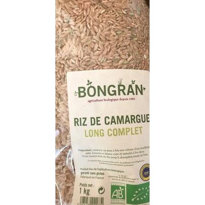 Riz de camargue long complet (Bongran)