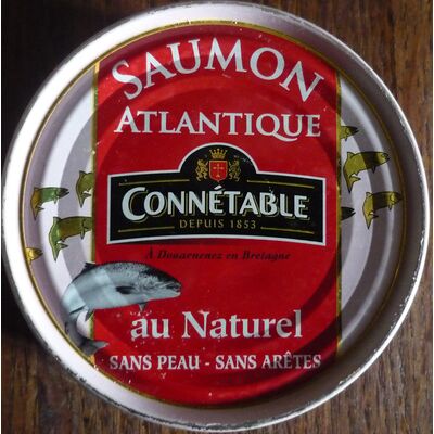 Saumon atlantique au naturel sans peau sans arêtes (Connétable - Chancerelle)