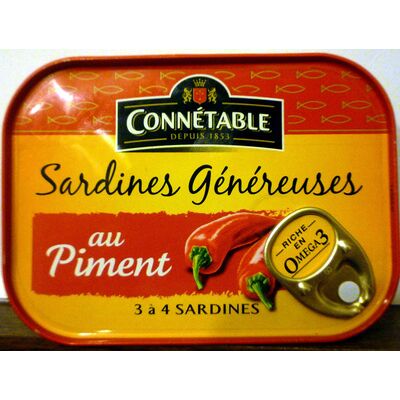 Sardines généreuses au piment (Connétable)